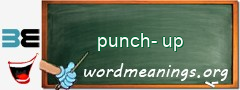 WordMeaning blackboard for punch-up